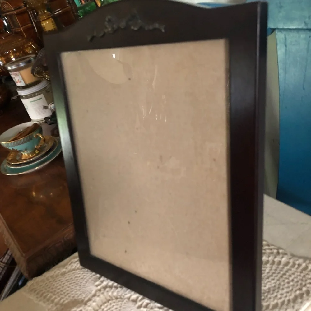 Vintage Wood Picture Frame w Easel Back